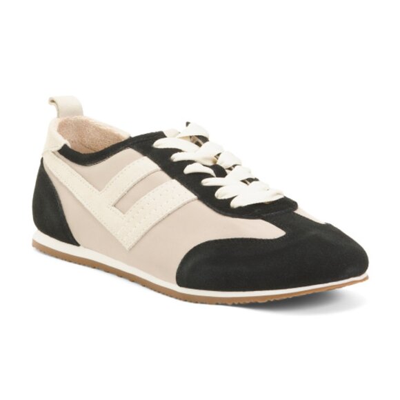 NEW FREE PEOPLE aces tennis shoe in chalk/desert sand $128 RETAIL 2511 4S2 - Picture 5 of 7